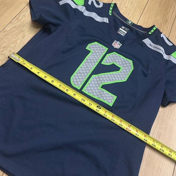 NFL Nike On Field Seattle Seahawks Jersey Blue Medium - Picture 9 of 9